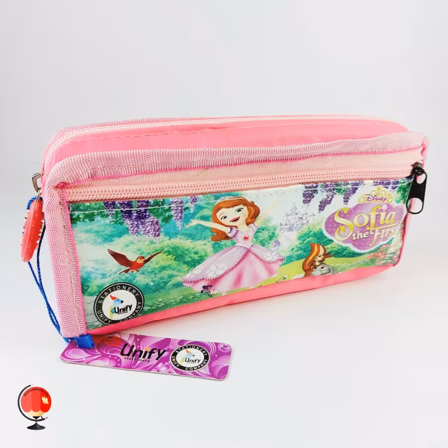 جامدادی دخترانه طرح سوفیا صورتی یونیفای