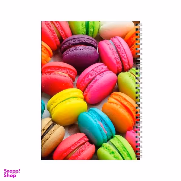 دفتر مشق 100 برگ بامبیلیپ طرح پترن ماکارون کد 3088661