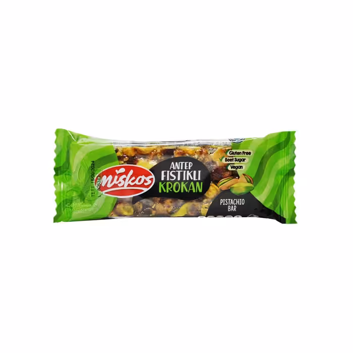 پسته بار وگن و بدون گلوتن 40 گرم میسکوس - miskos