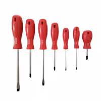 مجموعه 7عددی پیچ گوشتی دسته پلاستیکی تک رنگ رونیکس مدل RH-2705