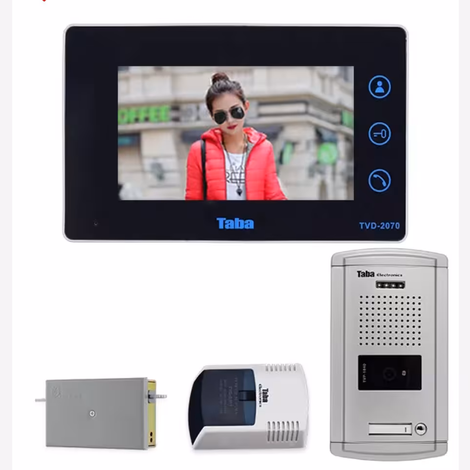 آیفون تصویری تابا . پک کامل 1 واحدی . مدل 4070 با پنل سپهر