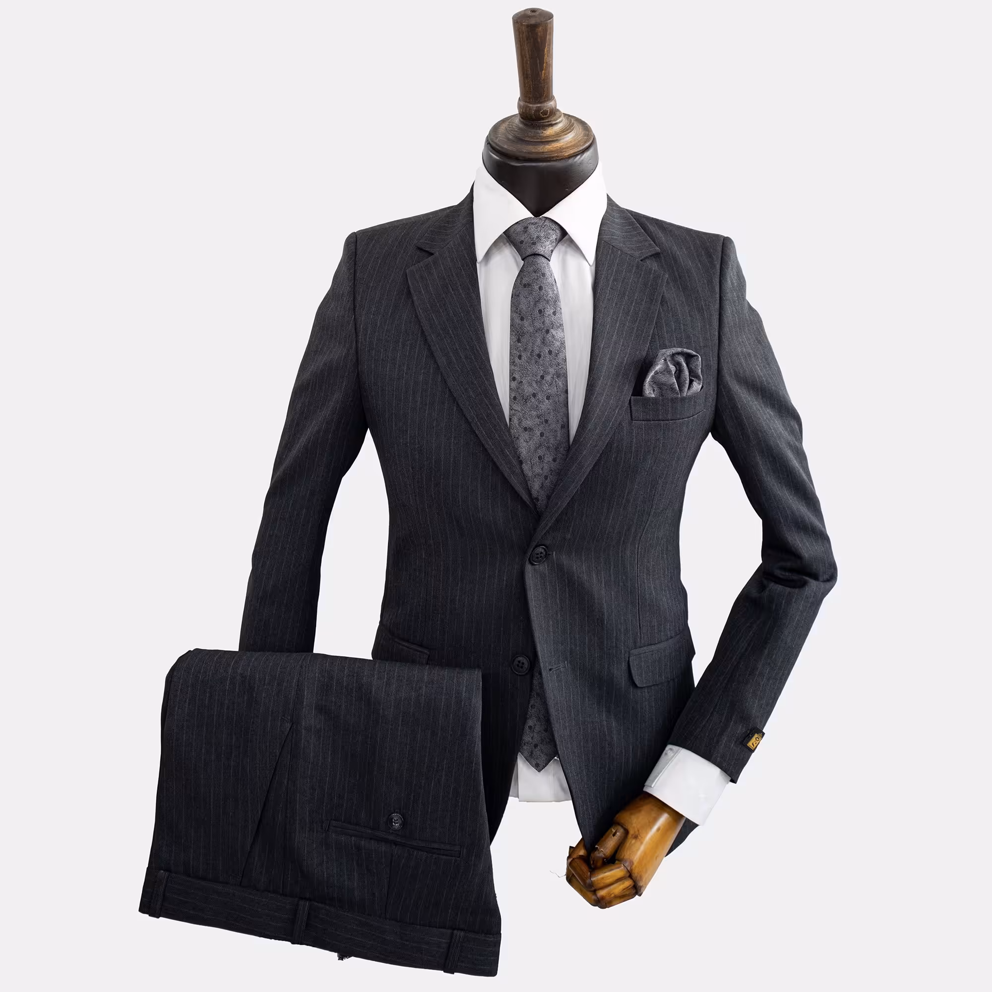 کت و شلوار دو دکمه دیپلمات محو طوسی تیره فاستونی با ارسال رایگان 