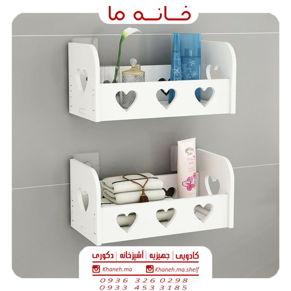 شلف یک طبقه حمام مدل آزالیا