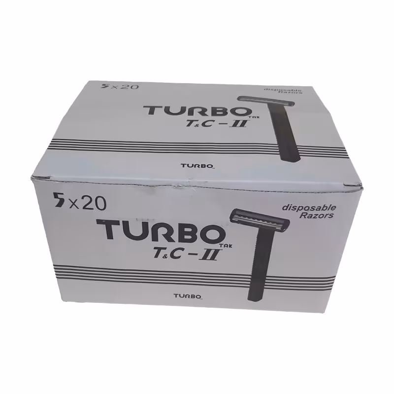 ژیلت توربو 5 تایی 2 لبه طرح دورکو ( کارتن 320 بسته )