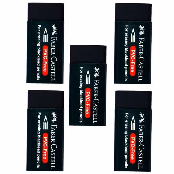 پاک کن فابر کاستل مدل PVC free بسته 5 عددی