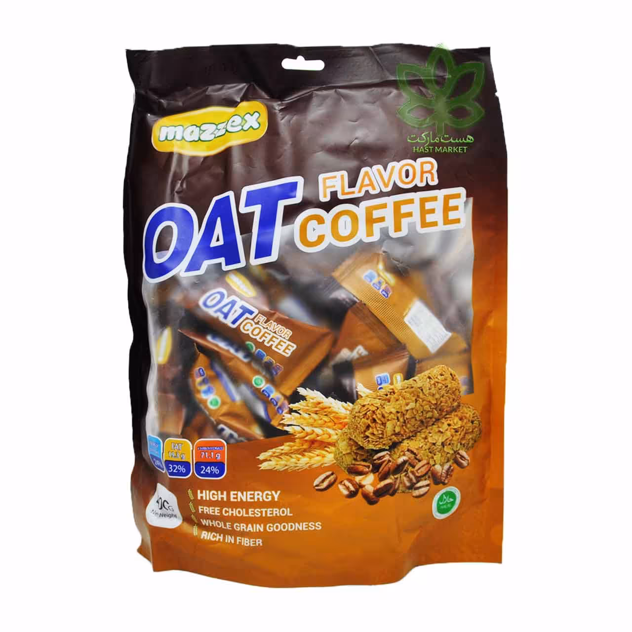 شکلات غلات اوت چوکو ( شوکو ) با طعم قهوه 400 گرم مازکس - oat choco