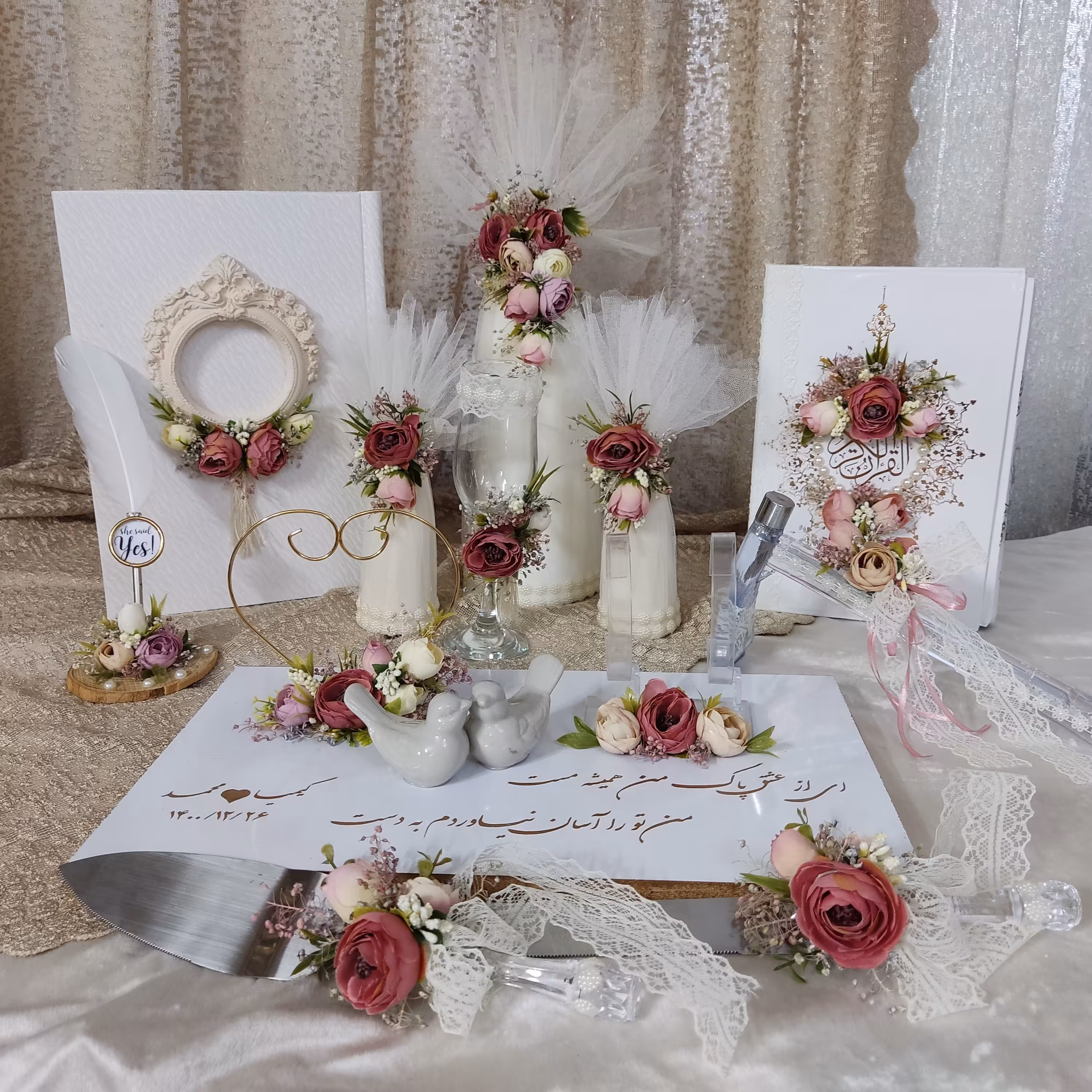 ست 10 تکه بله برون نامزدی وعقدکنان