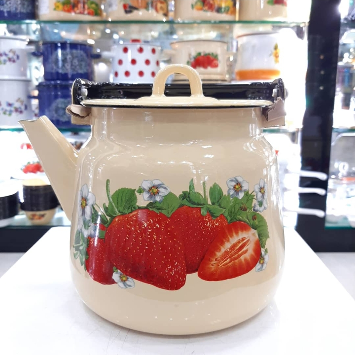 کتری لعابی سه و نیم لیتری ساخت روسیه(شعله مستقیم)