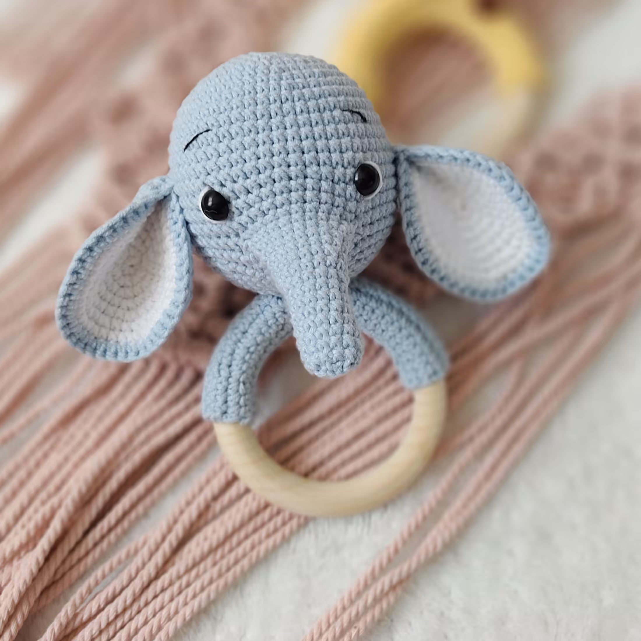 جغجغه بافتنی طرح حیوانات