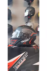 کلاه کاسکت موتورسیکلت مشکی FAZER FR 965 فک باز قرمز سیاه ATK