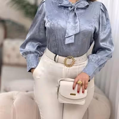 شومیز کرواتی طرح بامبو