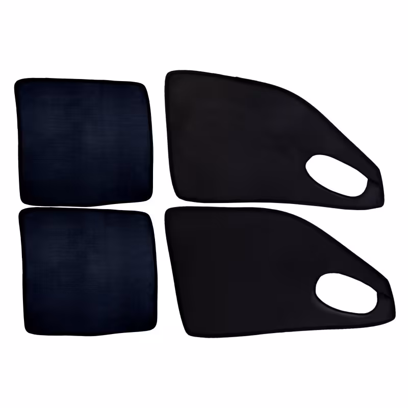 آفتابگیر شیشه بغل ماشین پژو و پراید رنگ مشکی دارای چهار عدد