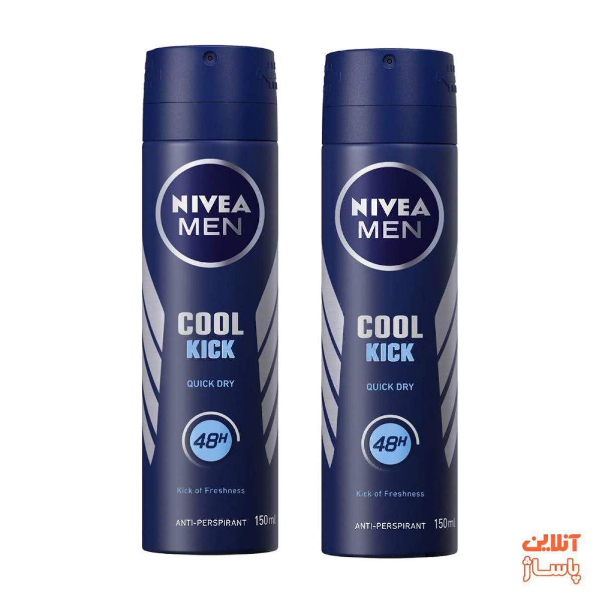 اسپری بدن مردانه نیوآ مدل Cool Kick حجم 150 میلی لیتر مجموعه 2 عددی