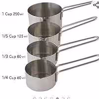 پیمانه کاپ استیل 4 عددی