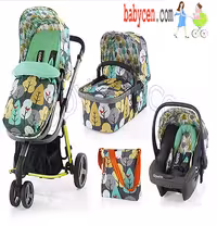 کالسکه کوزاتو انگلستان مدل گیگل 3 تکه کالسکه کریر و ساک لوازم  Cosatto Giggle 3 in 1 Travel System
