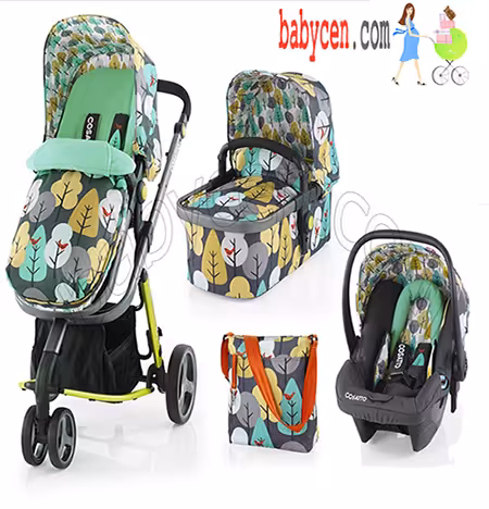 کالسکه کوزاتو انگلستان مدل گیگل 3 تکه کالسکه کریر و ساک لوازم  Cosatto Giggle 3 in 1 Travel System