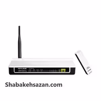 مودم-روتر و کارت شبکه USB تی پی-لینک مدل TD-W150KIT_V1