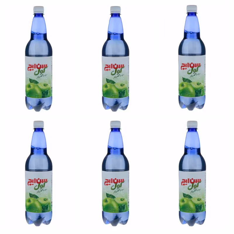 نوشیدنی گازدار سیب سن ایچ - 1 لیتر بسته 6 عددی