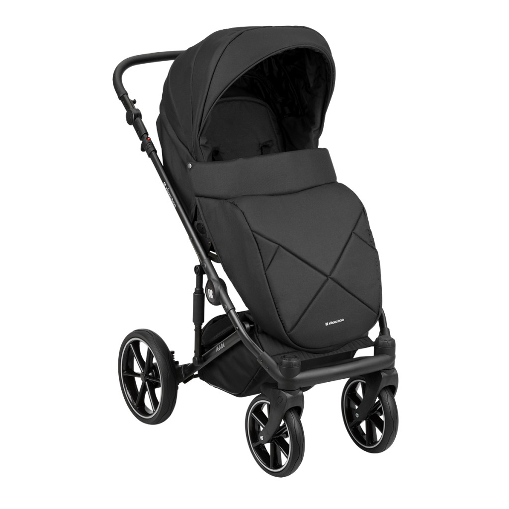 سرویس کالسکه کیکابو مدل امانی 3 تکه مشکی kikkaboo Amani black 3in1