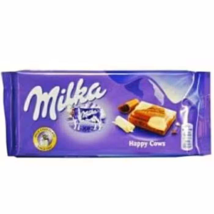 شکلات تخته ای سفید وشیری میلکا محصول کشور آلمان