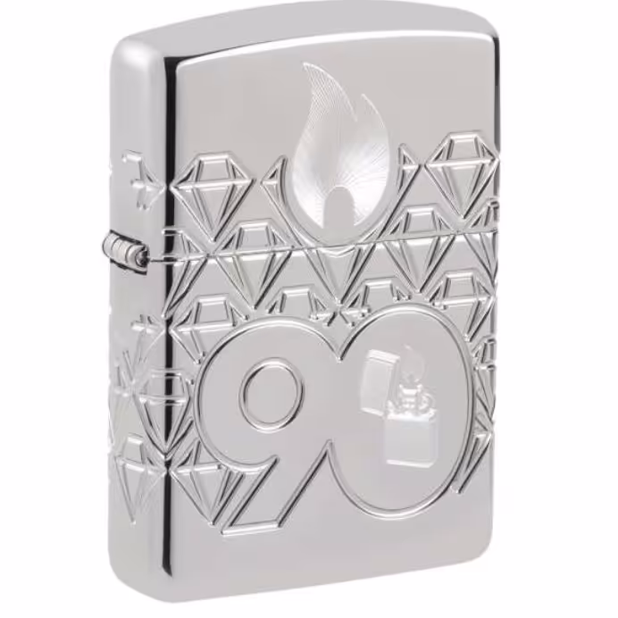 فندک زیپو مدل سالگرد90 سالگی مجموعه استرلینگ کد48461 فتدک شیگ فندک استیل فندک خفن فندک شیک  فندک خفن استیل فندک کادو