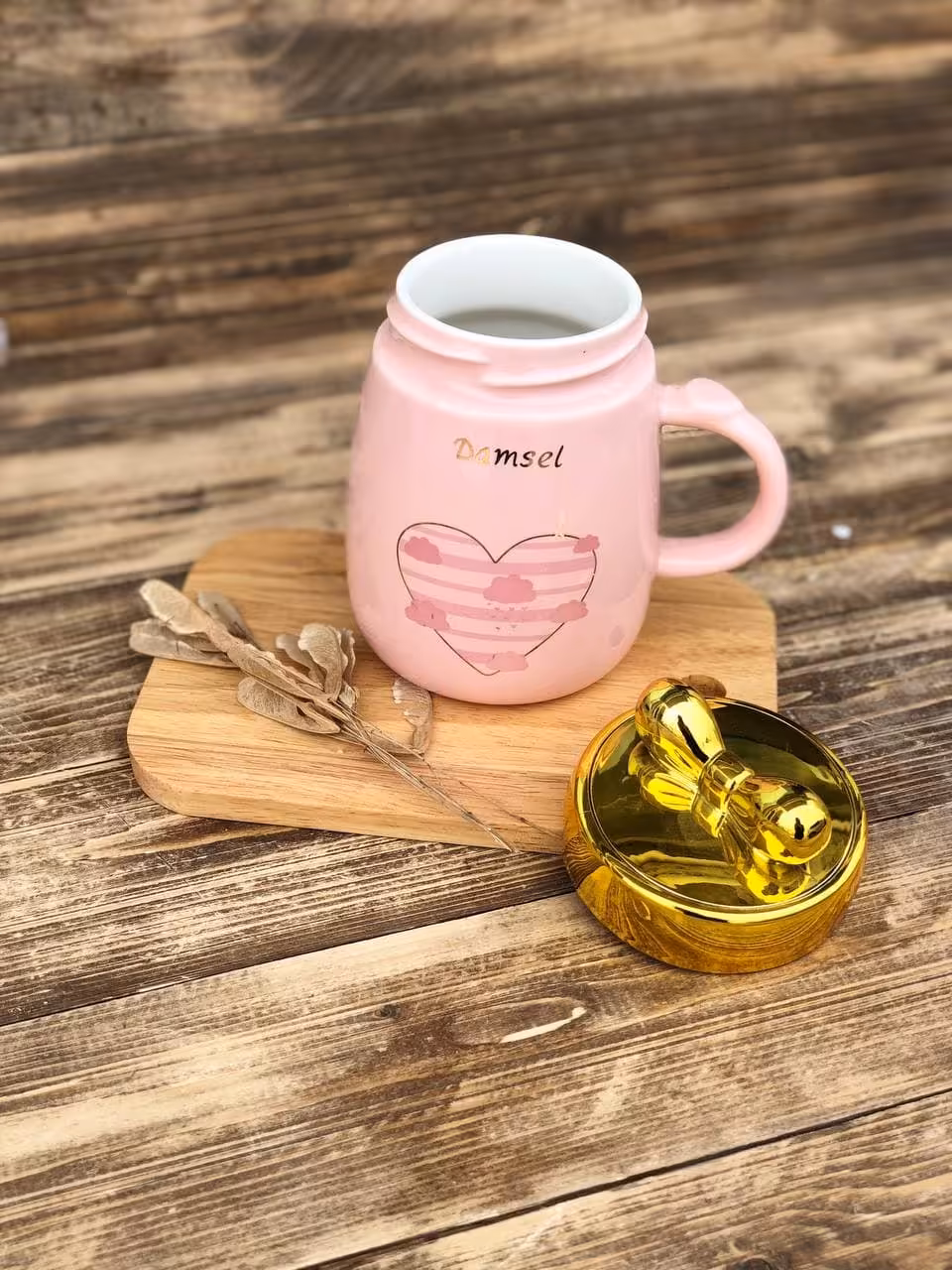 ماگ درب پاپیون صورتی