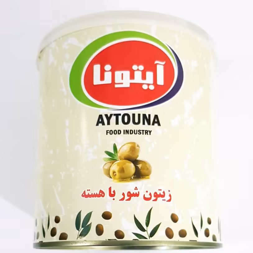 زیتون شور باهسته درشت آیتونا (قوطی 800گرمی)