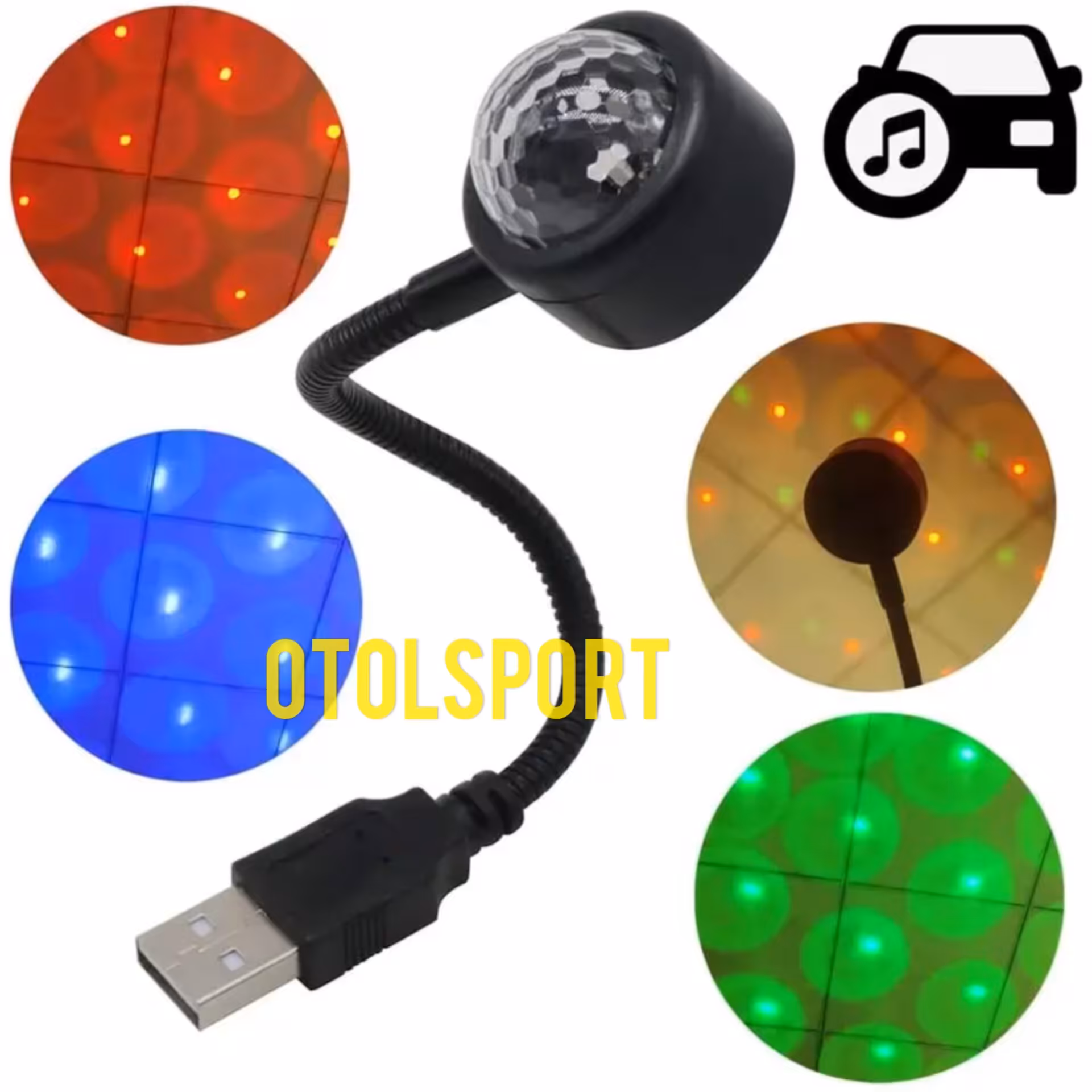 کیت نور پردازی داخل کابین و اتاق  قابل نصب روی پورت یو اس بی