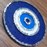 تابلو دکوراتیو چشم نظر زیبا آینه کاری شده