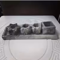 جاشمعی سنگی در4طرح متنوع رنگ بندی دارد