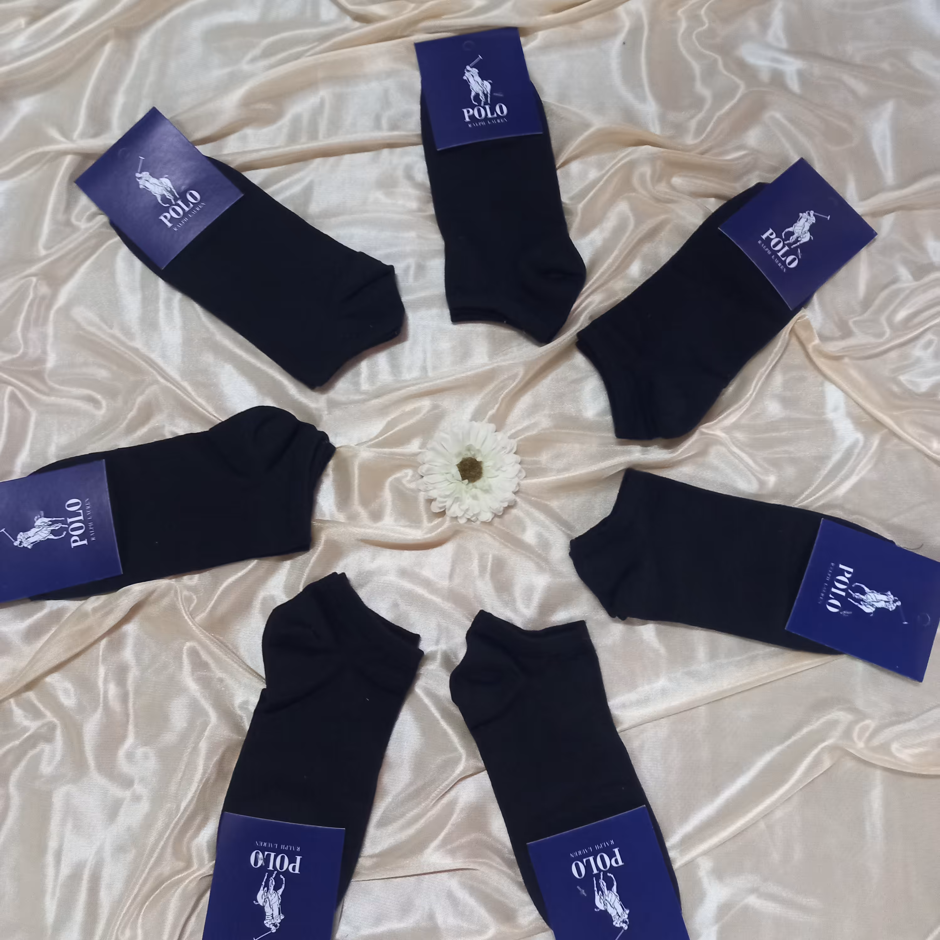 جوراب مچی مشکی مارک پلو 