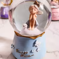 گوی موزیکال طرح دختر و خرگوش