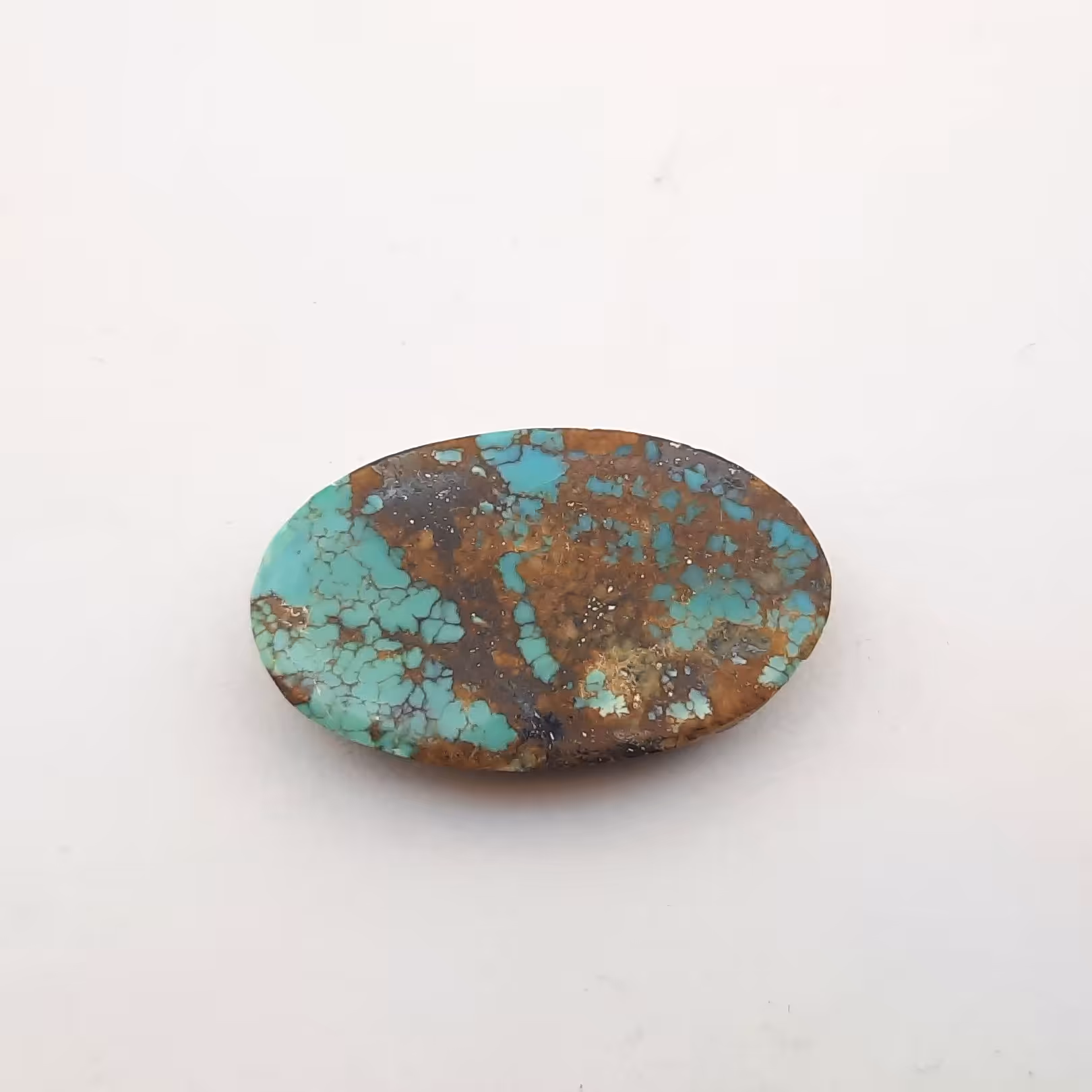 نگین سنگ نیمه قیمتی فیروزه نیشابور کد س70 تراش دست پلاک و نگین درشت