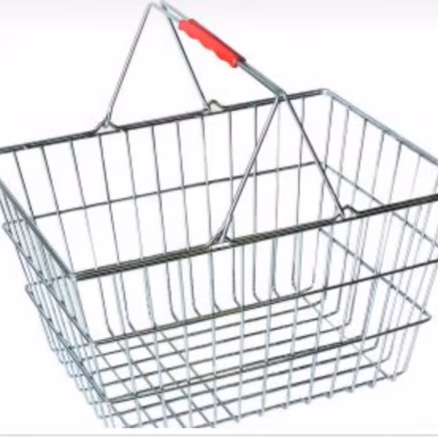 سبد خرید دستی فروشگاهی فلزی  .کرایه وانت شهری به عهده مشتری( ارسال با  باربری بین 