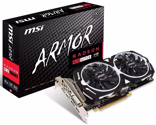 کارت گرافیک ام اس آی مدل آر ایکس 470 آرمور او سی با حافظه 4 گیگابایت