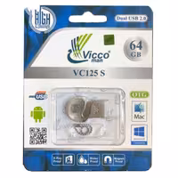 فلش OTG ویکومن 64 گیگ مدل vc125