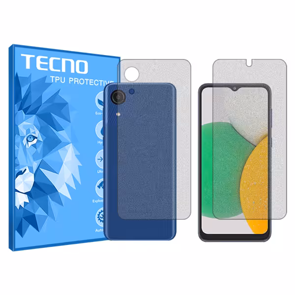 گلس صفحه نمایش و پشت گوشی سامسونگ Galaxy A03 Core 2021 مدل مات برند تکنو کد SS