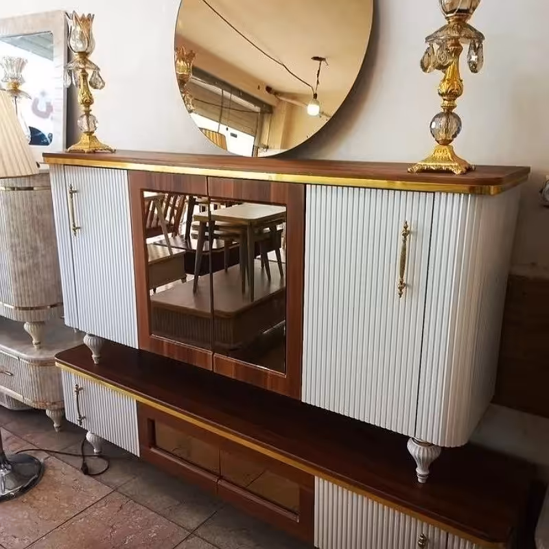 آینه و کنسول طرح لاکچری ( هزینه ارسال به عهده مشتری  ، پسکرایه )