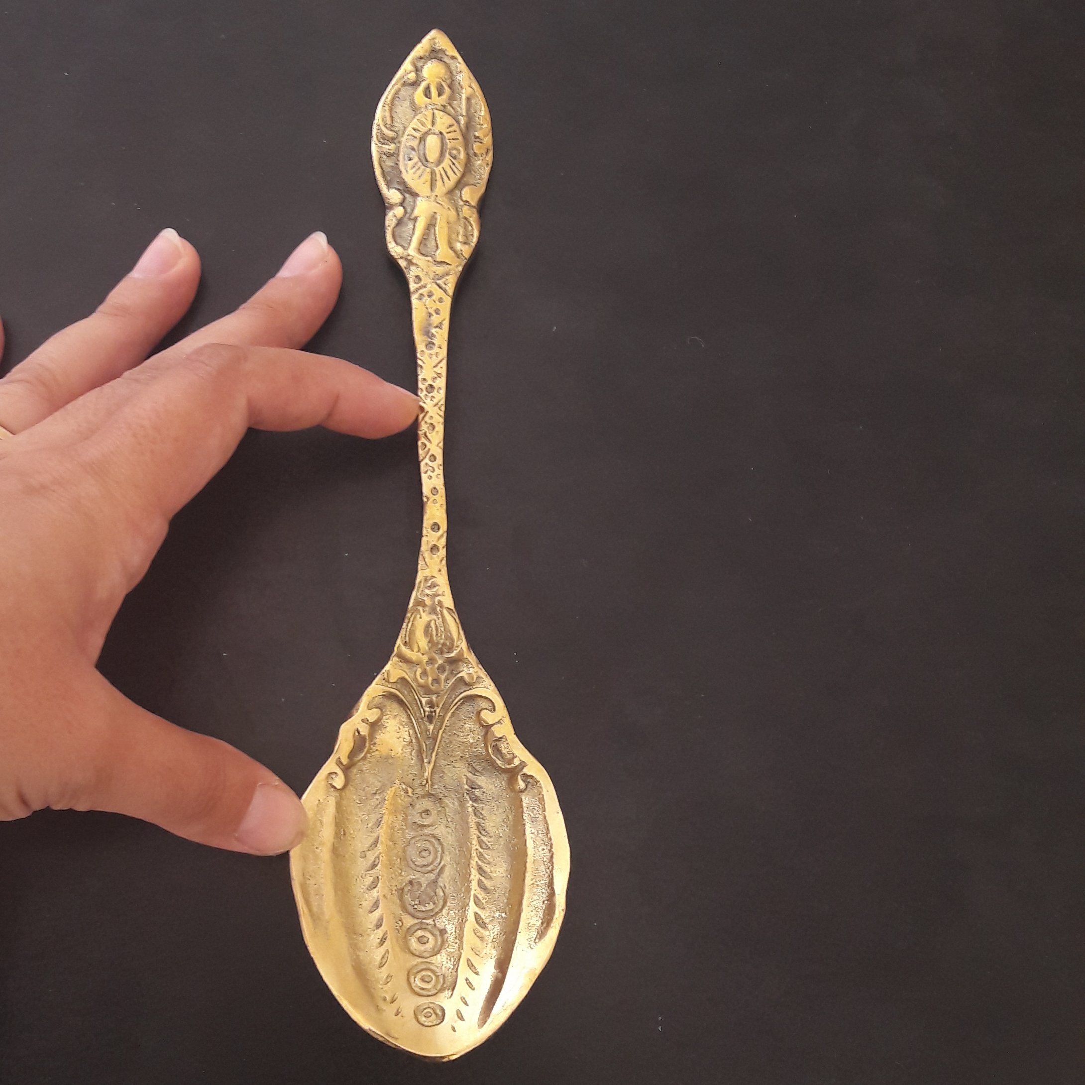 قاشق آجیل برنز بزرگ