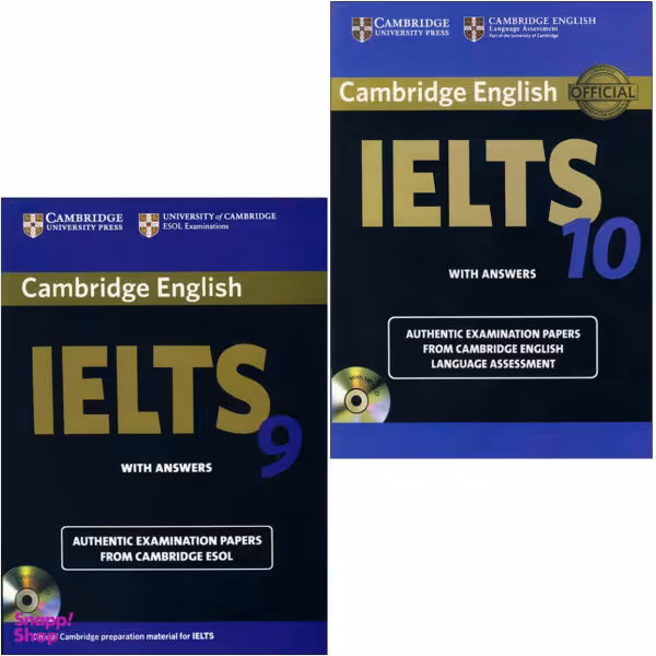 کتاب IELTS Cambridge اثرجمعی ازنویسندگان انتشارات دانشگاه کمبریج 2 جلدی