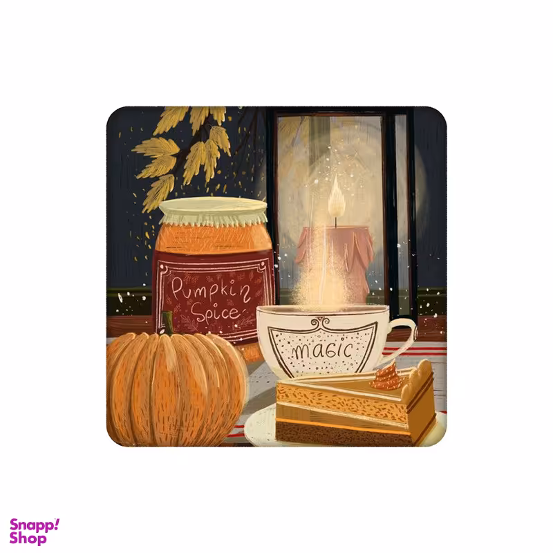 زیر لیوانی طرح کیک کدو تنبل و تم پاییز کد 3601709