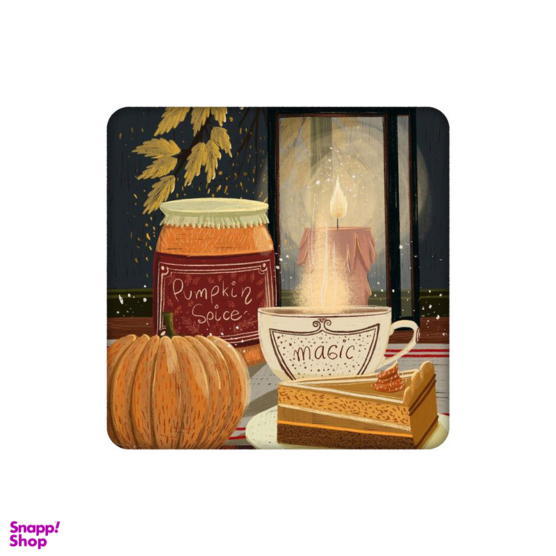 زیر لیوانی طرح کیک کدو تنبل و تم پاییز کد 3601709