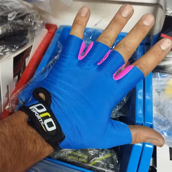 دستکش دوچرخه سواری و اسکیت نیم پنجه رویه استریج سایز لارج