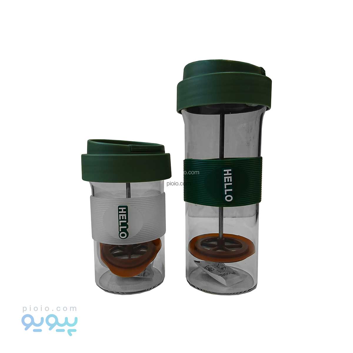 فرنچ پرس درب سیلیکونی طرح HELLO