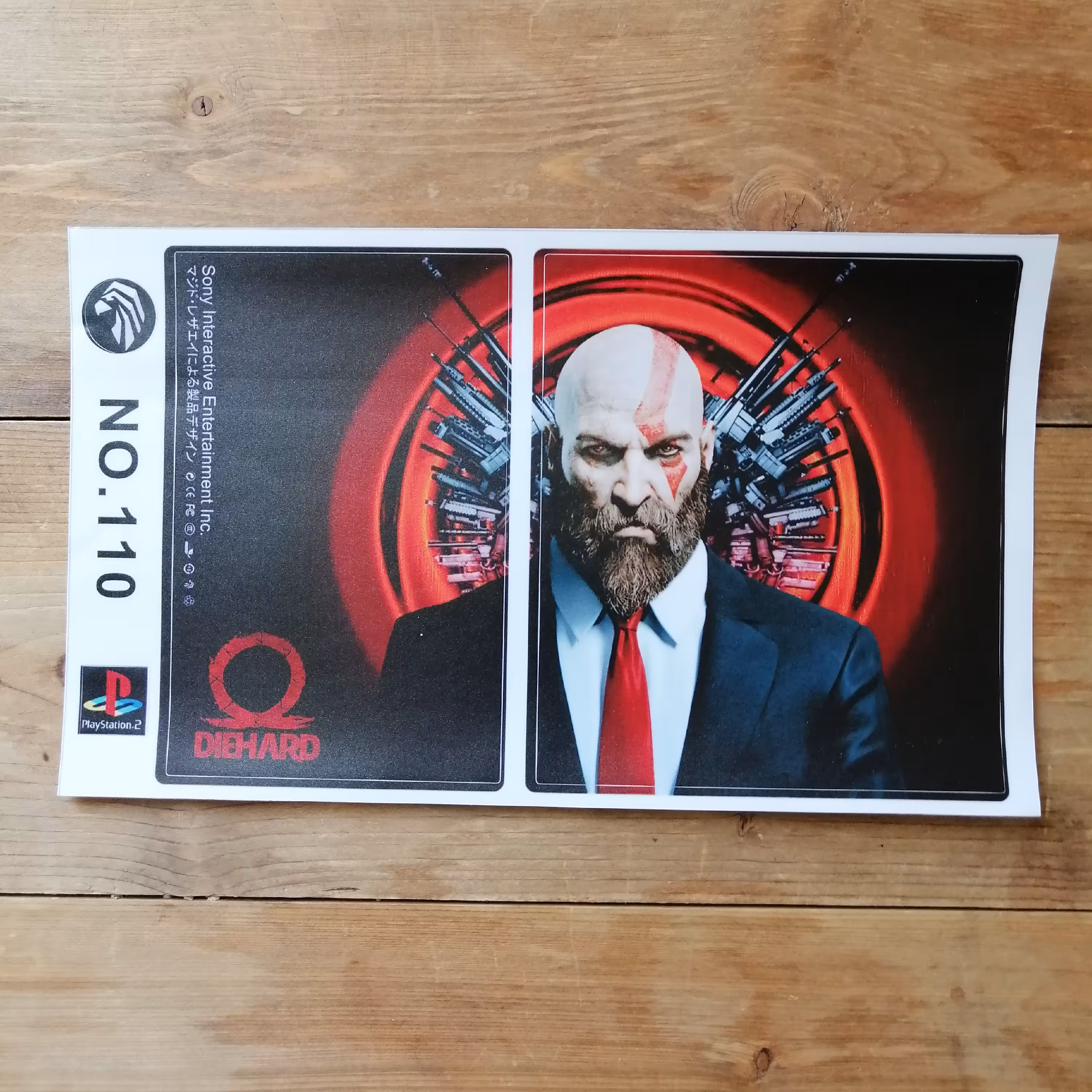 برچسب کنسول پلی استیشن2 ps2 گادآووار 110 god of war برای playstation2 