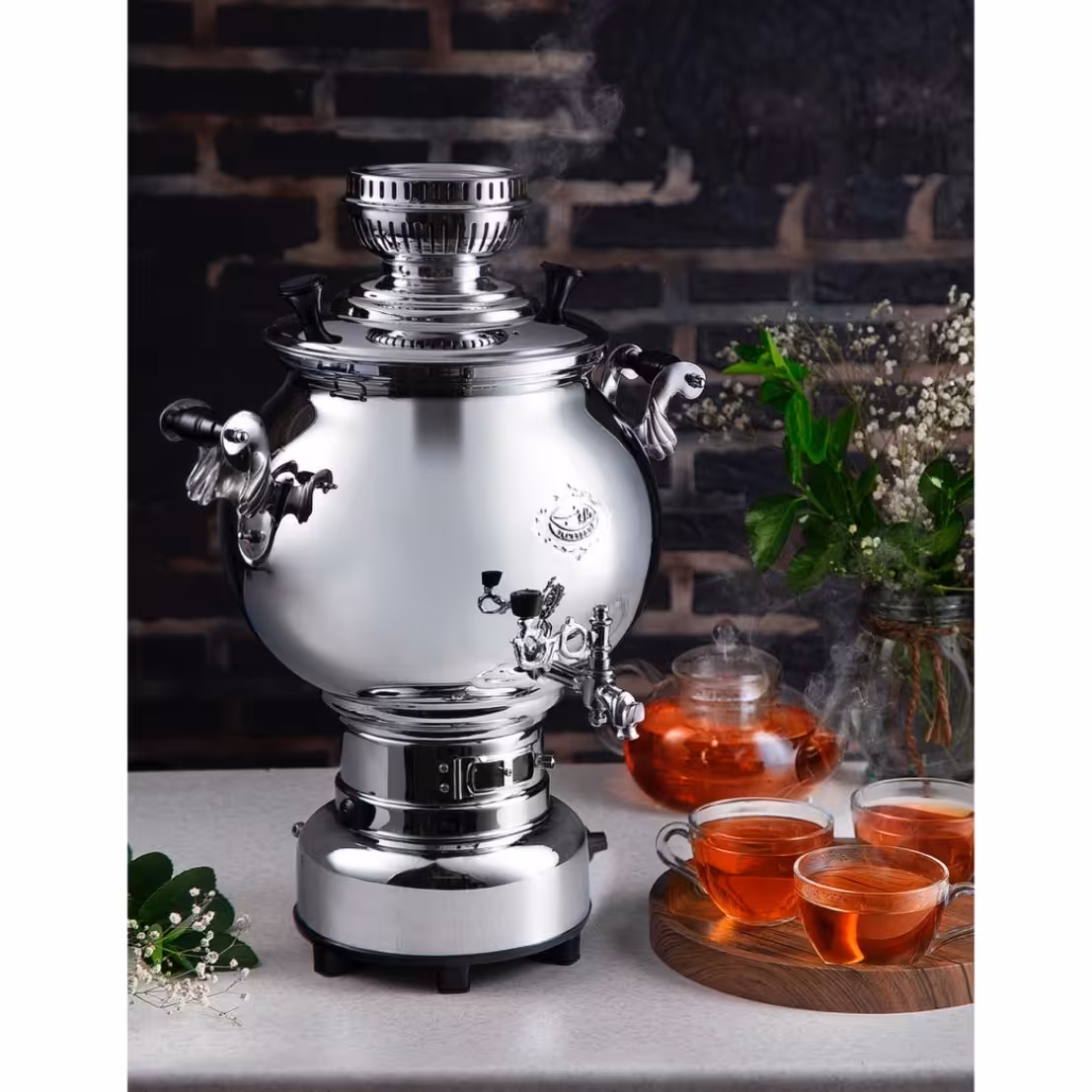 سماور گازسوز  (گازی) عالی نسب 8 لیتر مدل سهند (Sahand)