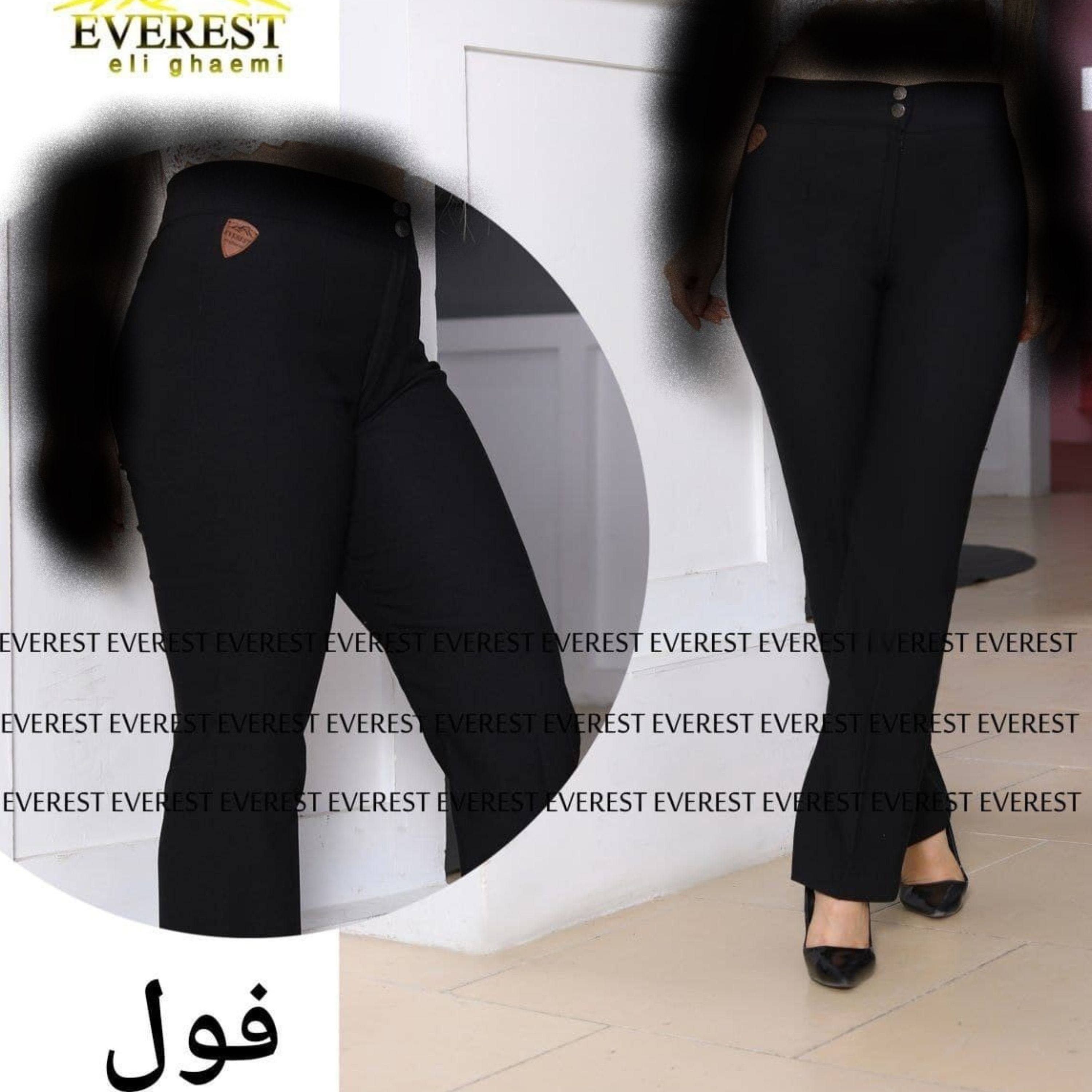 شلوار دمپا راسته زیپ خور دکمه خور جنس مرغوب کتان کش پنبه دو رو