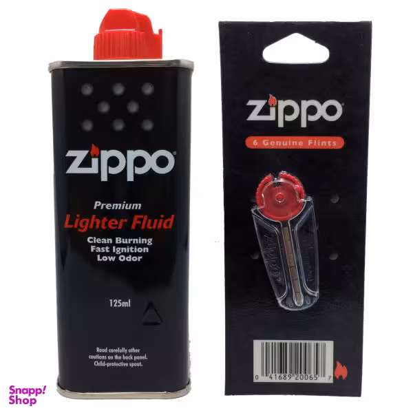 مجموعه دو عددی بنزین و سنگ فندک زیپو مدل AY255