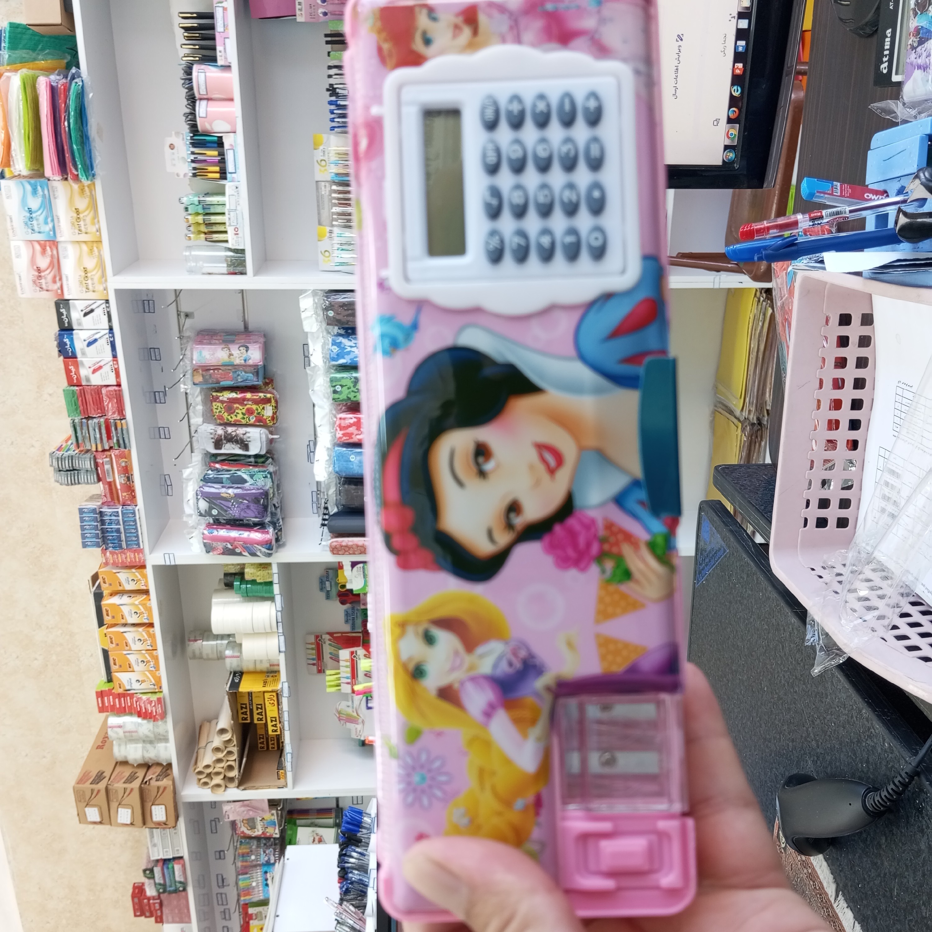 جامدادی کتابی ماشین حساب دار (دخترانه)