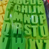 قالب سیلیکونی حروف سایز بزرگ  